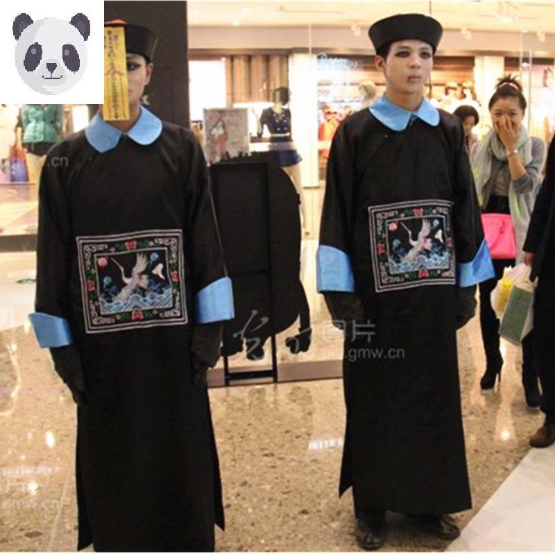 cosplay化妆舞会恐怖男僵尸服成人清朝官员韦小宝太监官服演出服