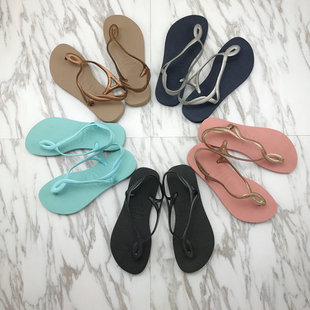 巴西買羅意威 現貨20新巴西專櫃正品代購 Havaianas Luna 哈瓦那平底羅馬人字拖 仿羅意威包