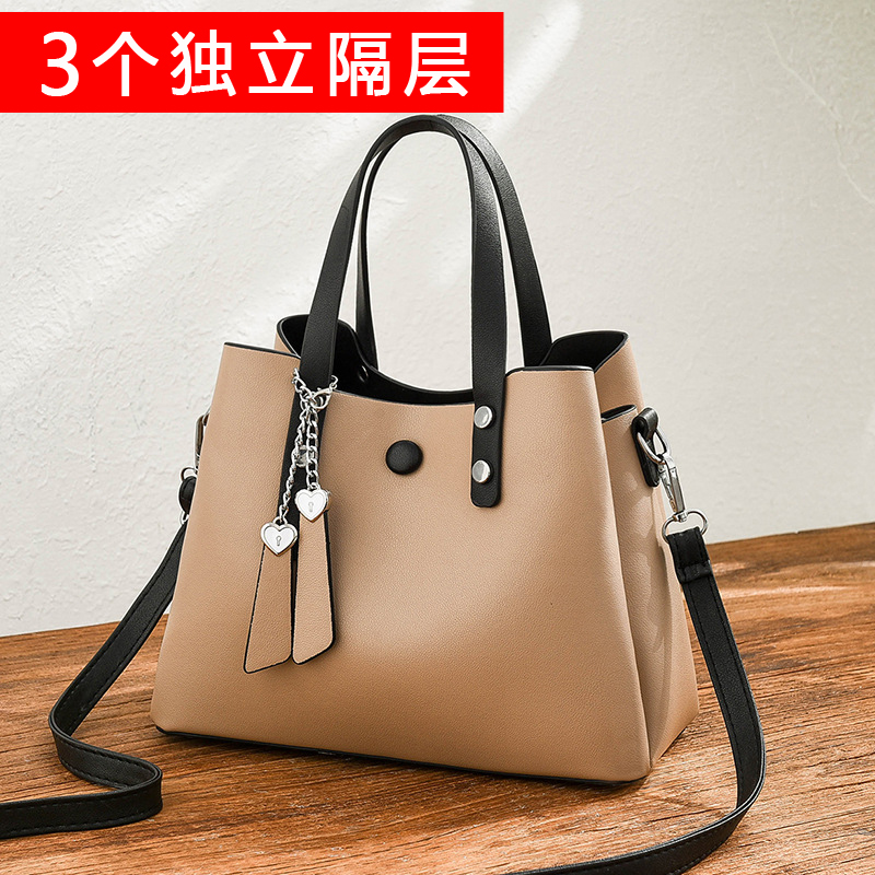 气质手提包女2022新款软皮斜挎大包简约百搭多层大容量中年妈妈包在类目 箱包皮具/热销女包/男包, 女士包袋中 - 来自Buy2taobao.com提供专业的淘宝代购服务