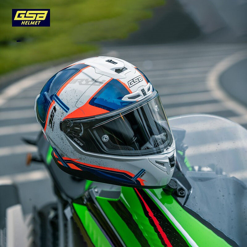 gsb摩托车头盔男女机车大码复古全盔四季3c认证夏季个性酷s361