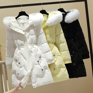 棉服女2023年新款冬季爆款派克服小个子厚外套中长款棉袄羽绒棉衣