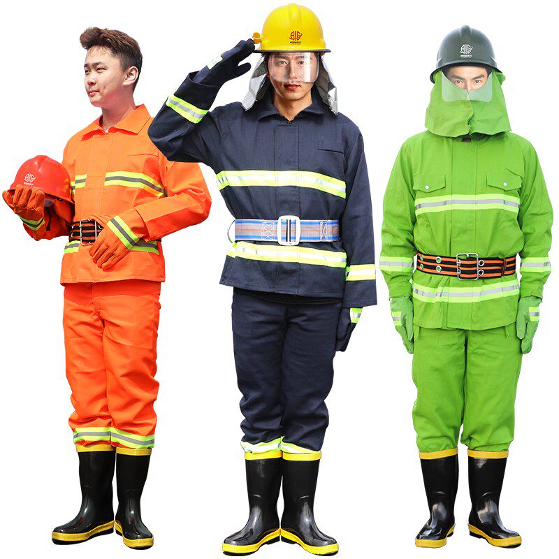 特价消防服套装5件套 97式_97款02式消防服套装消防员战斗服灭火防护