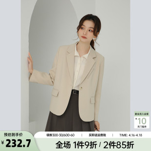 奈格薇儿小个子休闲西装外套女2024新款春秋气质高级感西服上衣