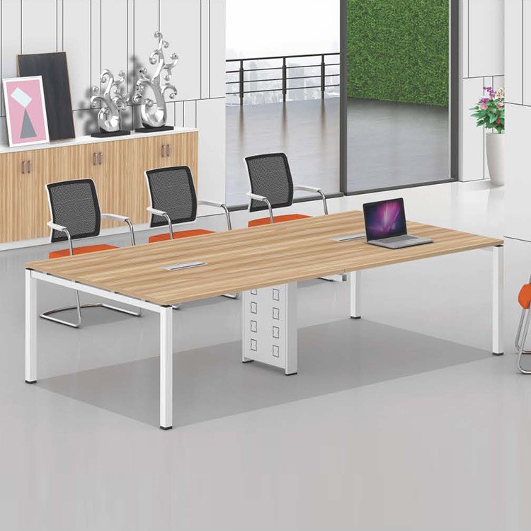 厂家直销深圳工厂板式钢架会议桌办公会议台尺寸颜色款式可选择