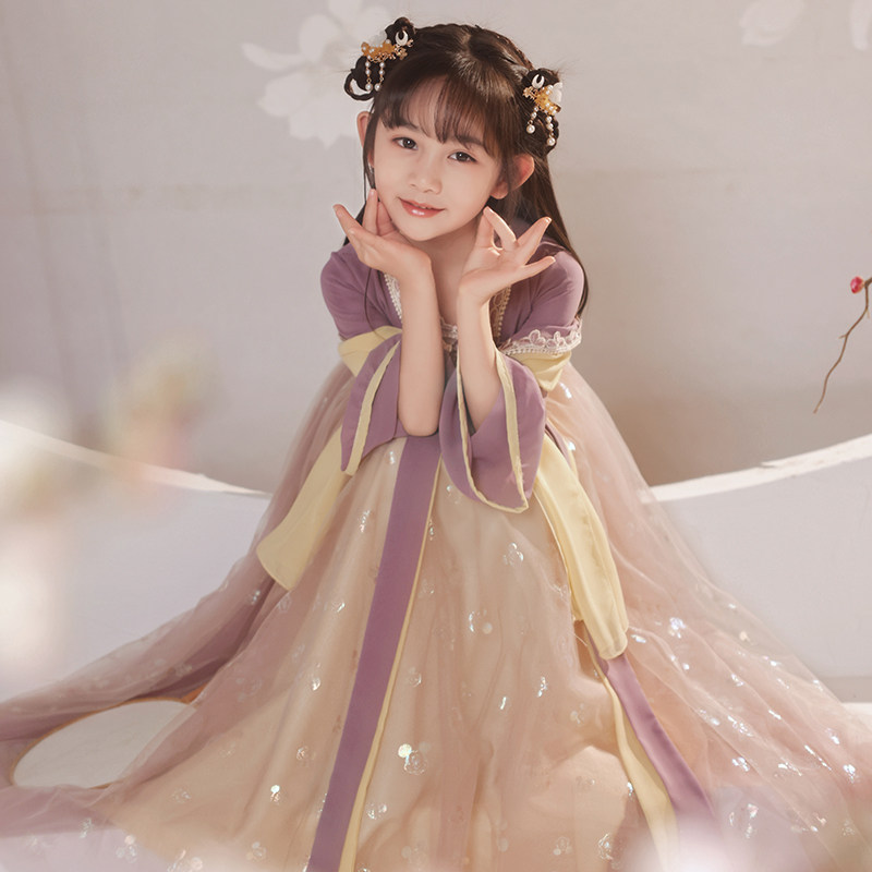 樱花汉服超仙女童襦裙-特价促销-优惠券领取-价格|多