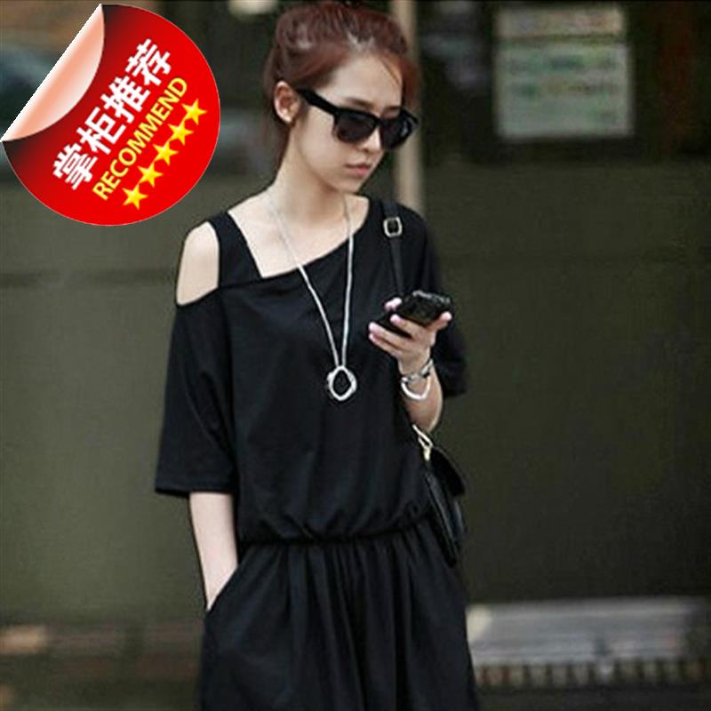 夏背R带露肩宽松阔腿连体裤衣服热裤女大码时尚休闲连身连衣短裤|ruв категории Женская одежда, брюки, брюки - от Buy2taobao.com для оказания профессиональной услуги покупки агента Taobao