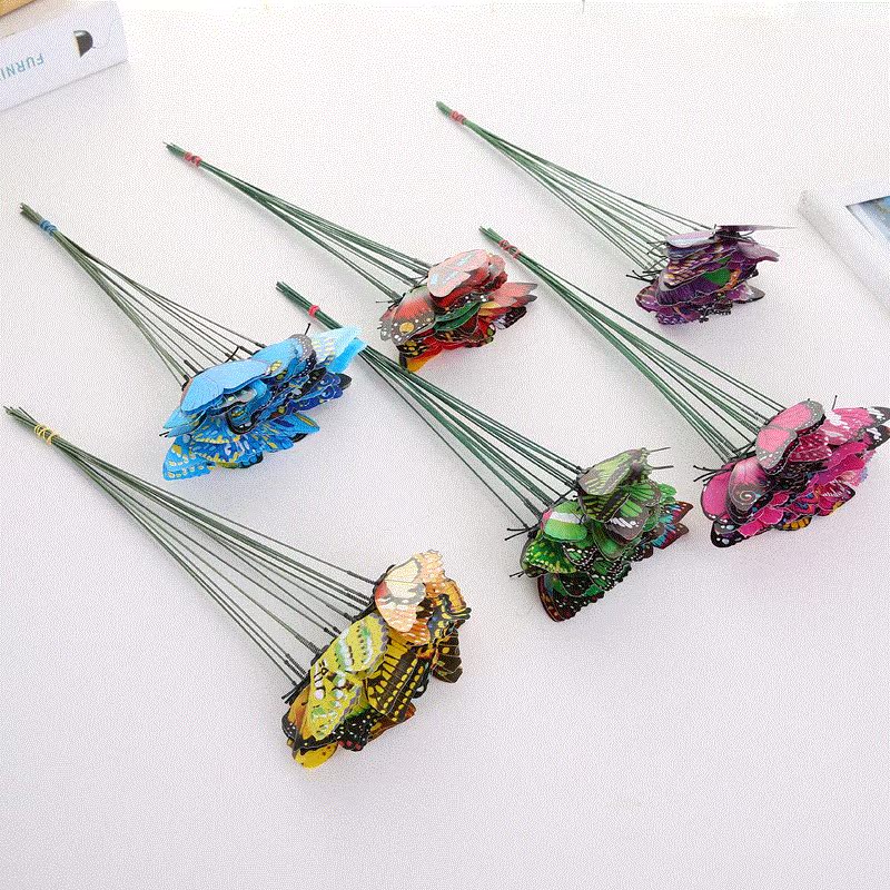 simulation butterfly Plastic Dragonfly Plunger butterfly gardening flower arrangement ornament Lawn Beautify Cuttings butterfly three-dimensionalin the Flower delivery/Flowers simulation/Plants gardening , Gardening supplies , Other Garden Supplies category - from Buy2taobao.com to provide professional Taobao agent buy service