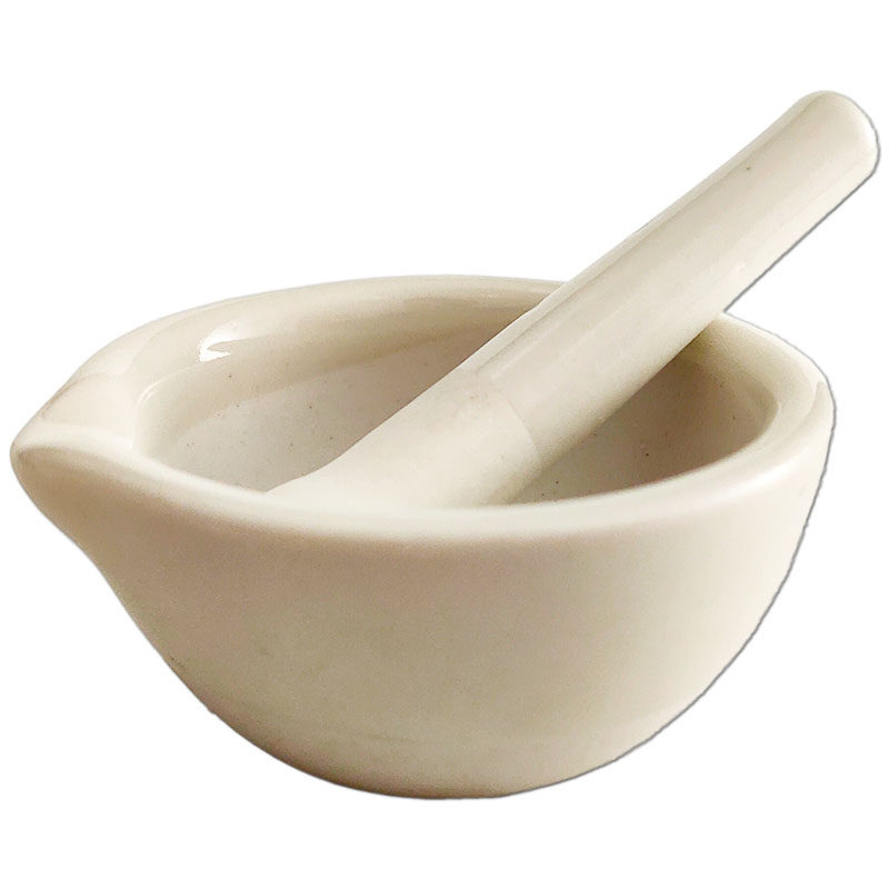 陶瓷研钵附研研磨初中化学实验器材耗材教学仪器教学仪器