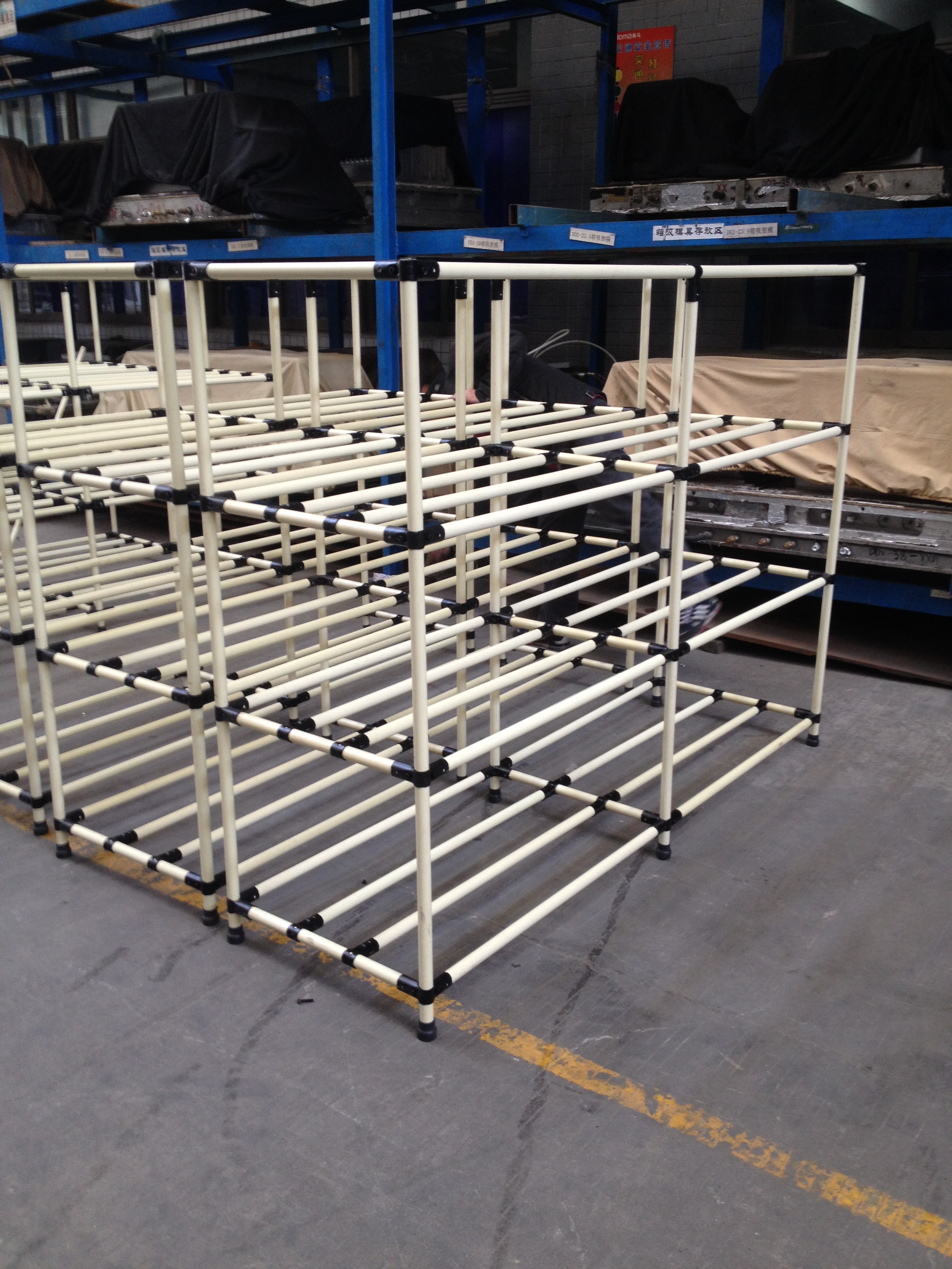 精益管物料架线棒储物架复合管货架仓库线棒多层置物架车间储物架