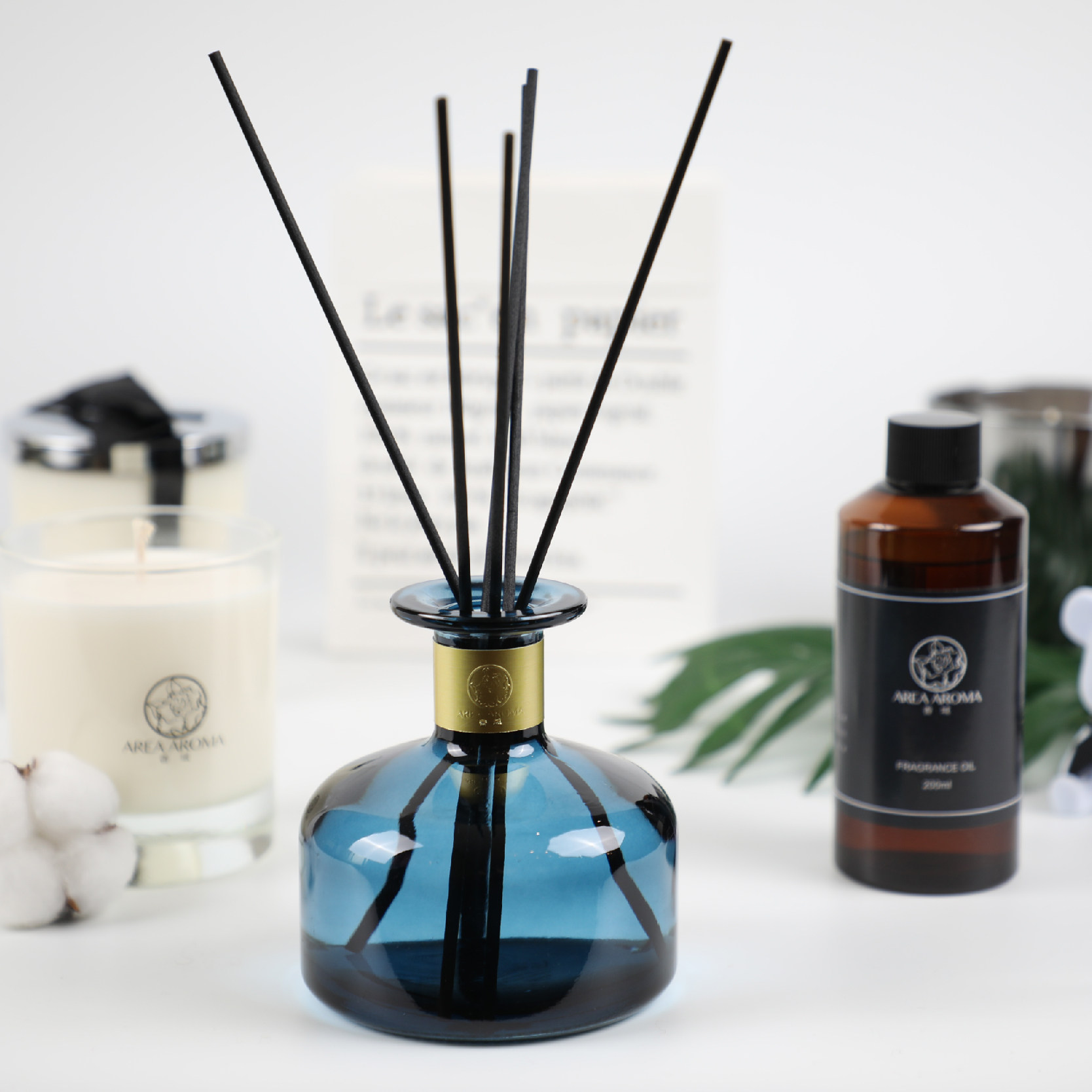 艾瑞尔香氛无火香薰藤条精油礼盒套装200ml室内卧室房间送礼物