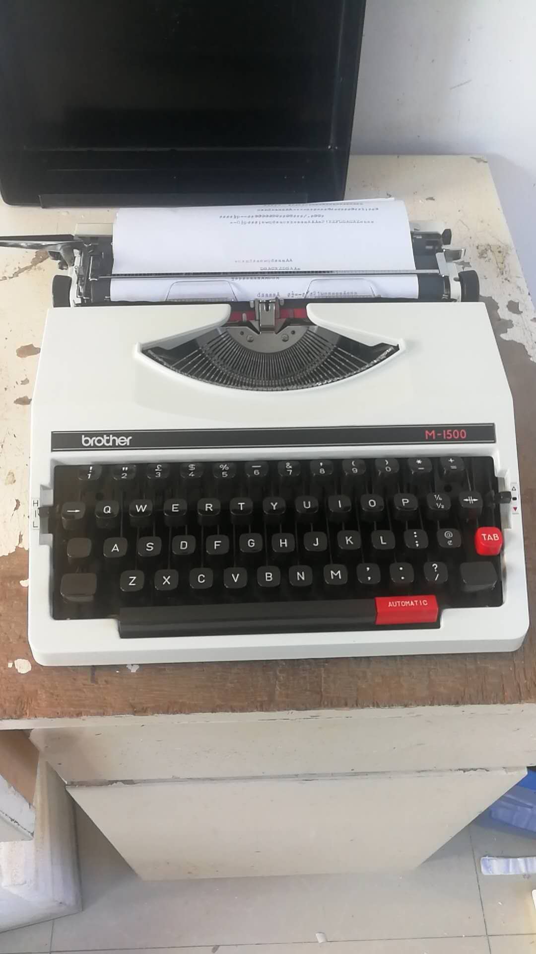 日本兄弟牌进口brother英文机械复古打字机可打字