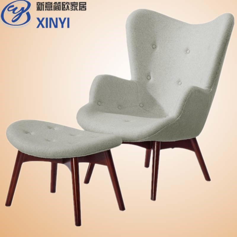北欧Contour Chair日式休闲小熊花瓣椅单人布艺皮沙发懒人躺椅子在类目 住宅家具, 设计师家具(NEW), 椅子中 - 来自Buy2taobao.com提供专业的淘宝代购服务