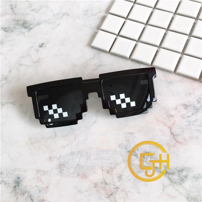 圣诞眼镜马赛克墨镜蹦迪潮流搞笑表演潮男蹦迪创意恶搞装x沙雕