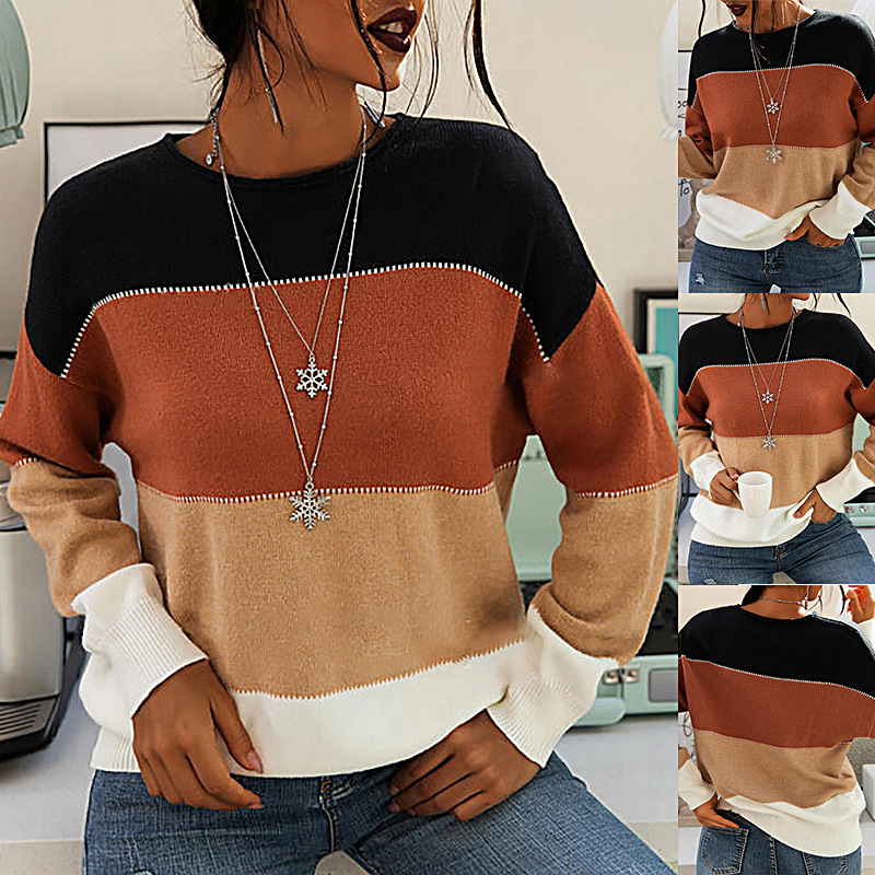 olor long-sleeved round neck knitted sweater women秋季女毛衣|ruв категории Женская одежда, свитер - от Buy2taobao.com для оказания профессиональной услуги покупки агента Taobao