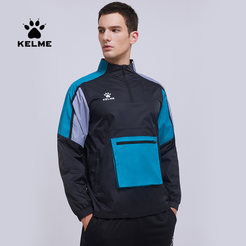 KELME卡爾美運動風雨衣防風防水立領夾克休閑外套戶外足球訓練服在類目 運動服/休閒服裝, 運動風衣中 - 來自Buy2taobao.com提供專業的淘寶代購服務
