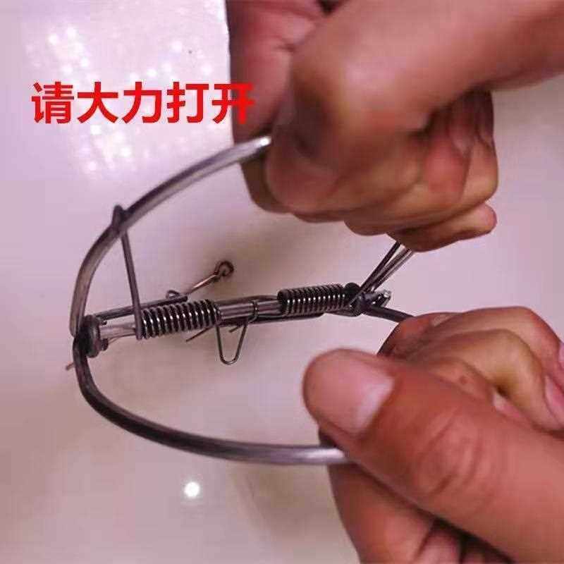 捕兔地夹捕兽神器捕老鼠工具捕鼠神器打老鼠神器枪夹老鼠的铁夹子