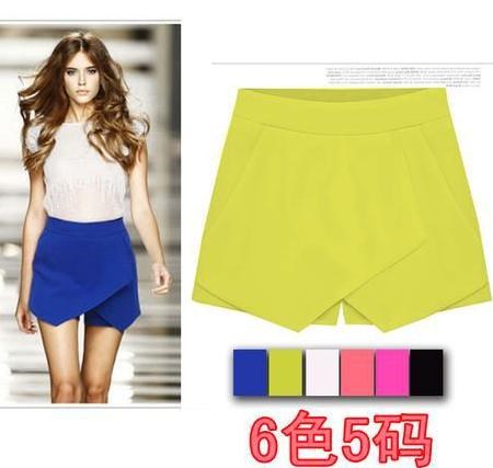 2017women mini skirt summer short skirts pants前片交叉糖果色在类目 女装/女士精品, 半身裙中 - 来自Buy2taobao.com提供专业的淘宝代购服务