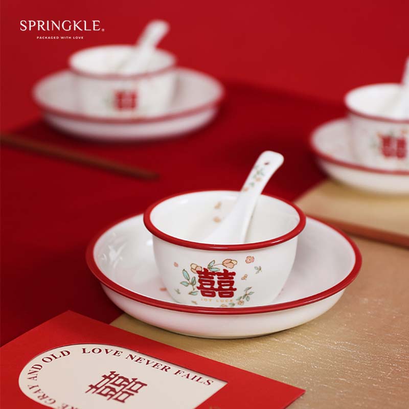 springkle杯碗碟餐具套装家用礼盒装实用送新人伴手礼结婚礼物|msdalam kategori bekalan perayaan/hadiah, Lain-lain bekalan Festival - dari Buy2taobao.com untuk memberikan perkhidmatan ejen Taobao profesional membeli