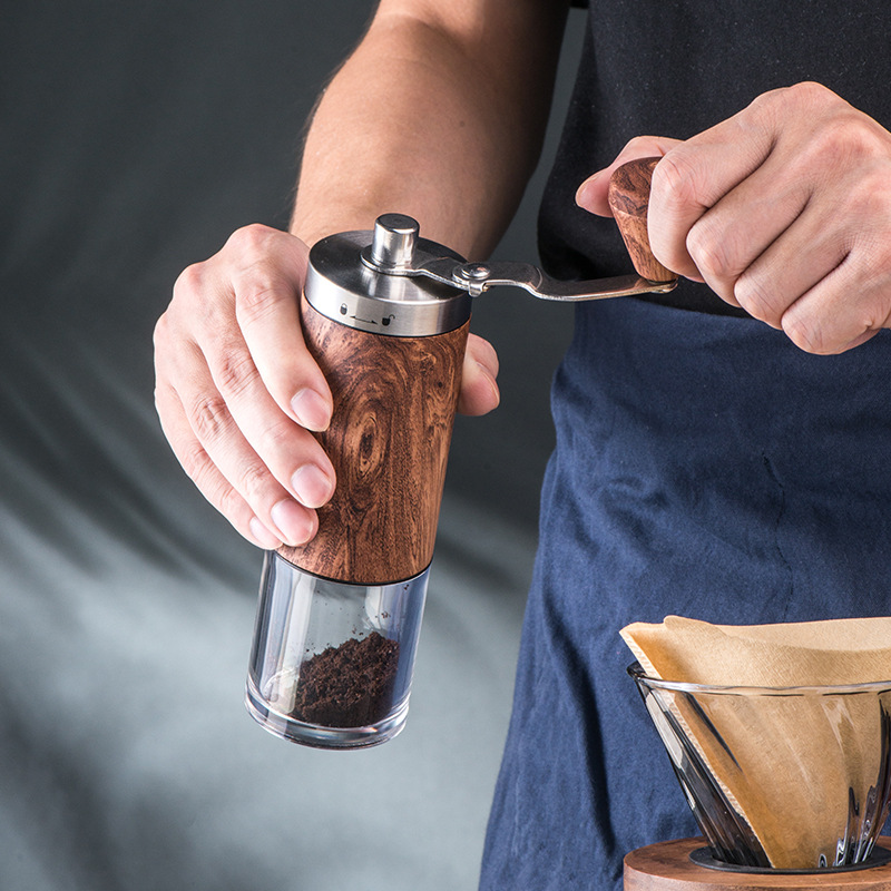 罗伦斯 咖啡研磨器手动咖啡豆研磨机便携手摇磨豆机 手磨咖啡机
