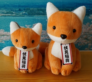 日本 伏见稻荷大社 稻荷神 毛绒狐狸御守 可爱 开运招福 厄运去除