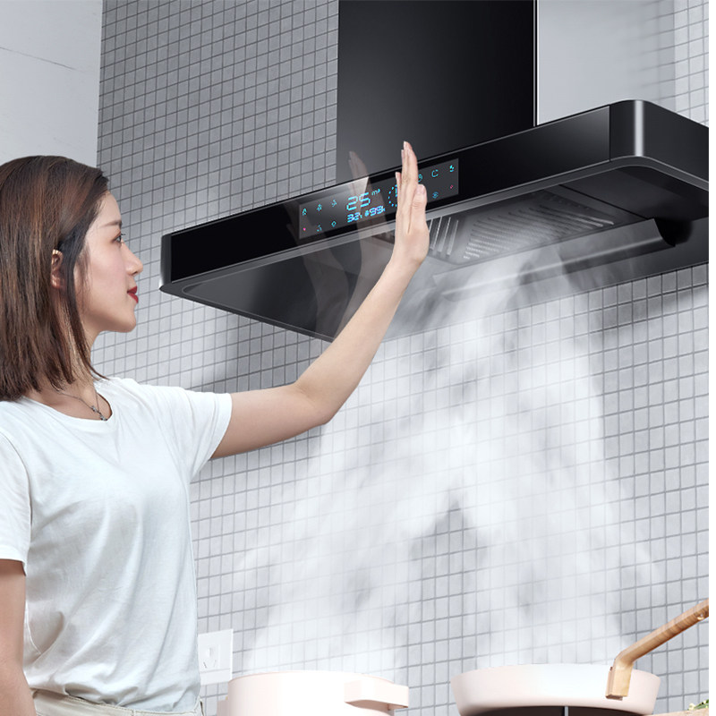 新飞顶吸式抽油烟机家用厨房大吸力欧式t型吸油烟机脱排吸烟机