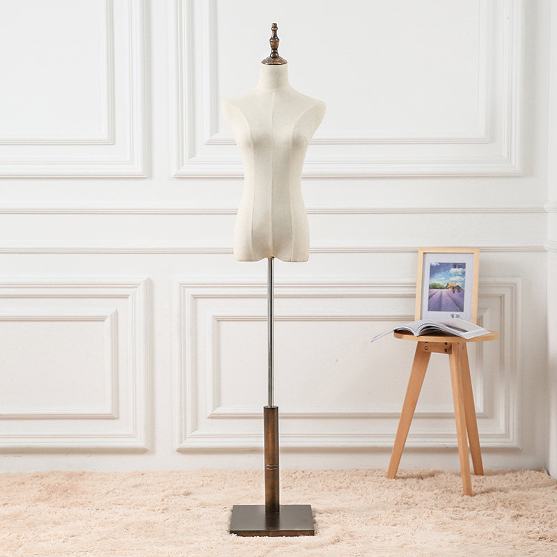 服装店模特道具女半身假人偶模型台体韩版橱窗婚纱展示女模特架子