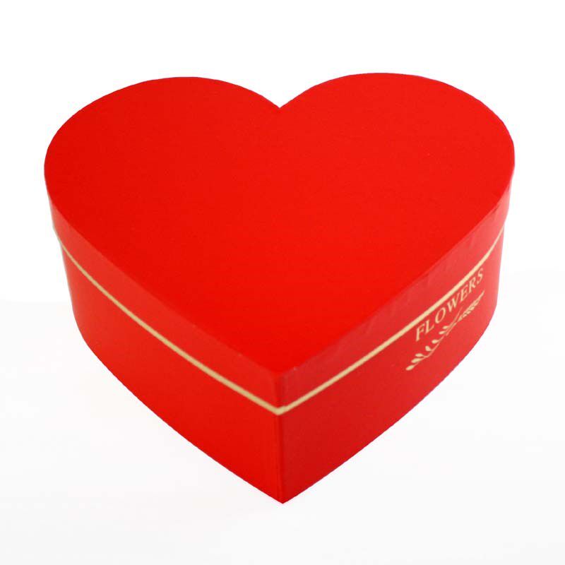 心形礼品盒韩版礼物包装盒 简约情人节圣诞节礼盒礼品红黑收纳盒_5折