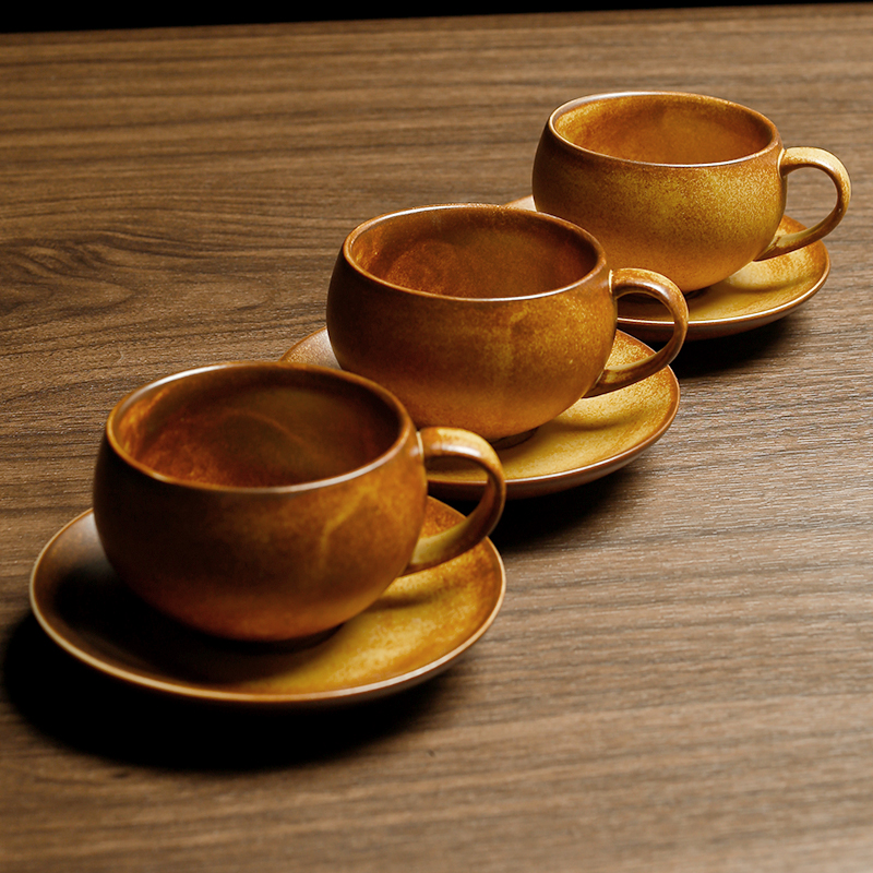 复古咖啡杯碟欧式ins耐高温陶瓷蛋