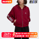 阿迪达斯三叶草女外套2022秋季新款ZIP HOODIE运动连帽夹克HM2133