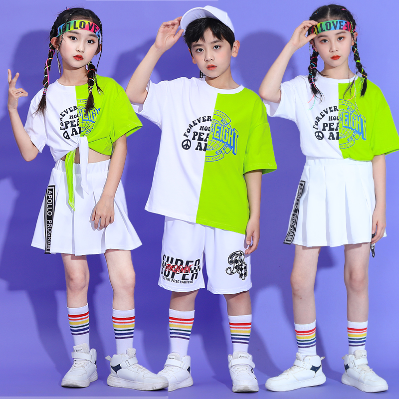 六一儿童街舞潮服嘻哈演出服装小学生幼儿园啦啦队运动会表演班服