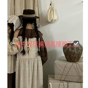 二月亦初「900-1015号」日系文艺复古小众马甲裙连衣裙系列