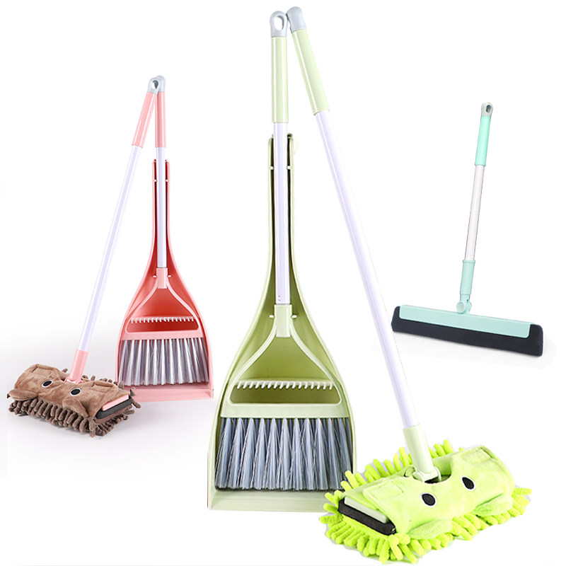 儿童扫把簸箕套装小扫把三件套小孩扫帚墩布迷你拖把宝宝扫地苕帚