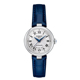 新品天梭小美人时尚蓝色皮带机械女表T126.207.16.013.00瑞士手表