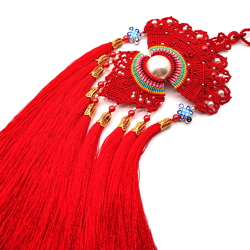 碧穹之尊凤冠花嫁diy材料包手工编织中国结挂饰工艺家居装饰流苏