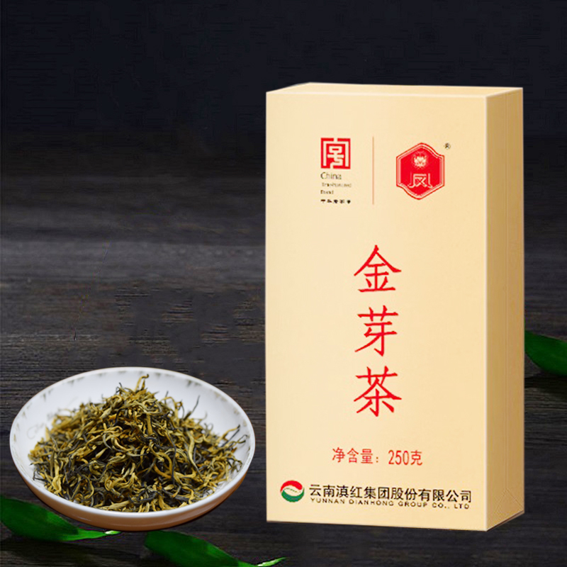 凤牌红茶金芽茶特级凤庆滇红工夫红茶