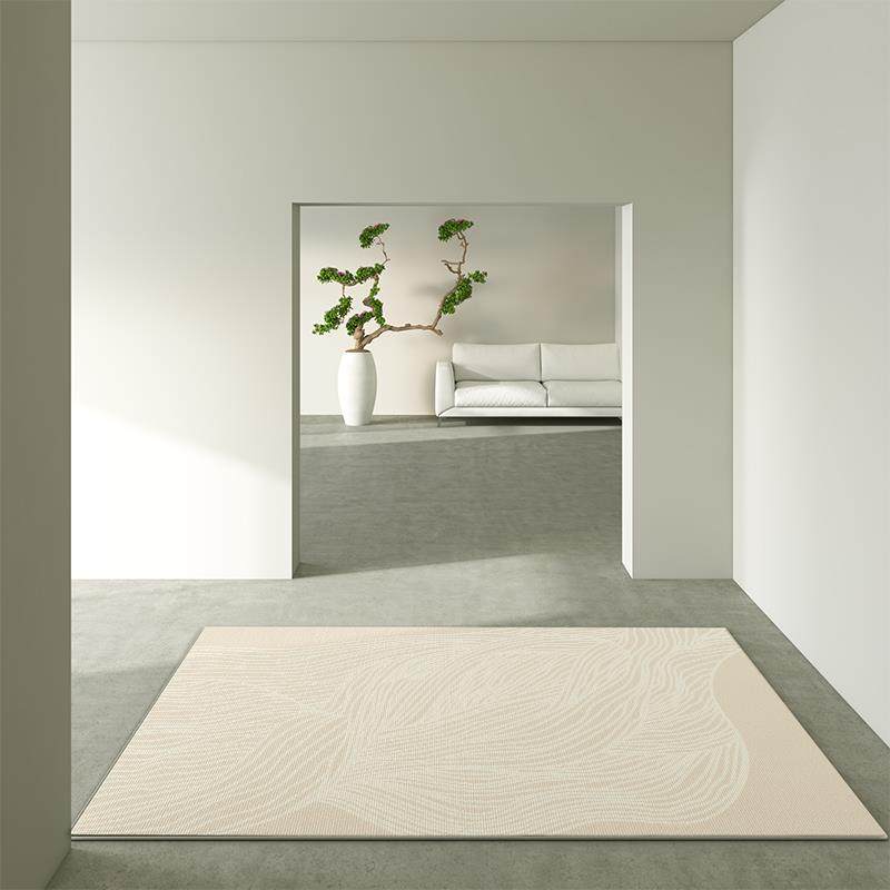 侘寂风地毯客厅日式茶几毯轻奢卧室地垫简约现代垫子家用可定制