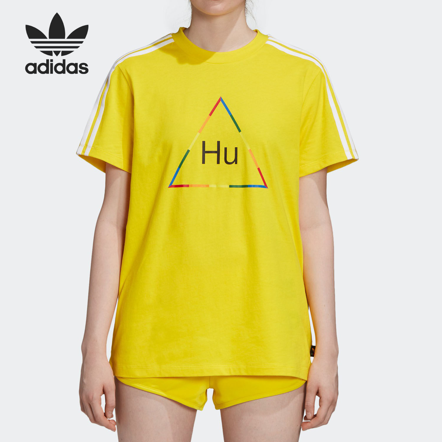 adidas/阿迪达斯正品三叶草 秋季新品女子休闲短袖t恤  fr9075
