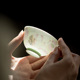 清欢丨中式高端釉下彩手绘莲花陶瓷茶杯 精致女士主人杯高档礼盒