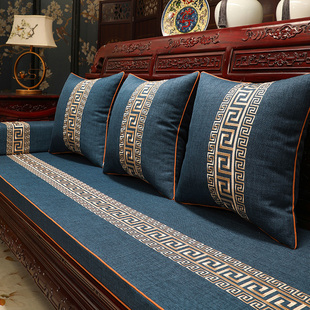 红木沙发坐垫中式罗汉床垫套罩高端实木家具座垫加厚定制海绵垫子