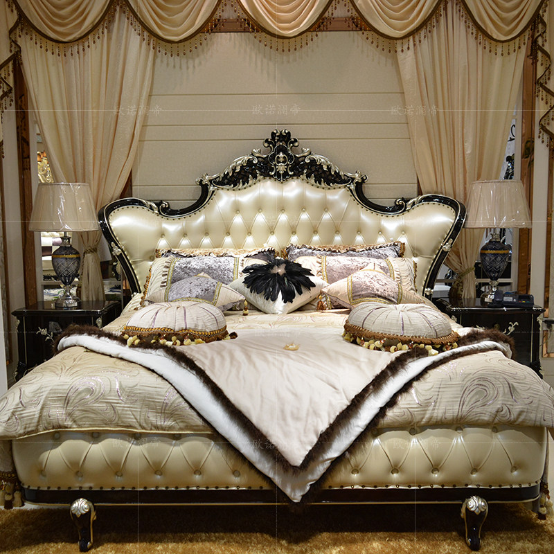 欧式床双人床奢华婚床法式豪华别墅实木床奢华主卧时尚宫廷公主床