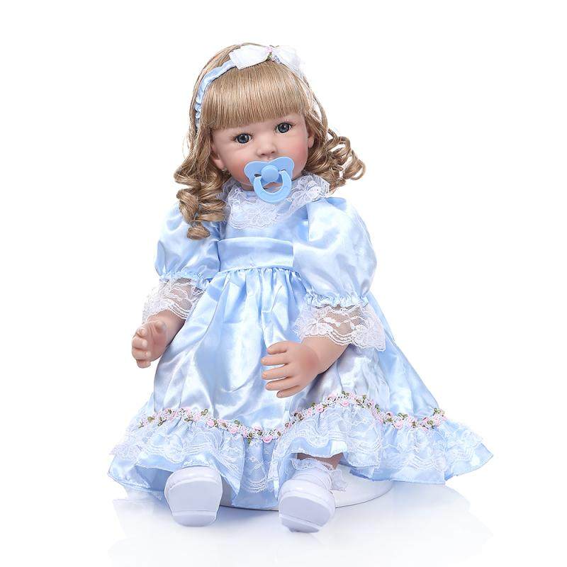 金色长发公主洋娃娃 仿真可爱逼真女孩创意个性礼物 小众玩具