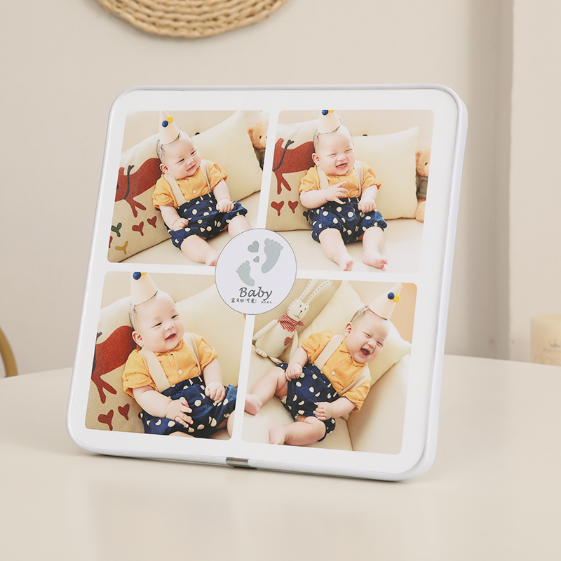 水晶组合相框摆台九宫格照片定制创意相框儿童宝宝拼图照片拉米娜