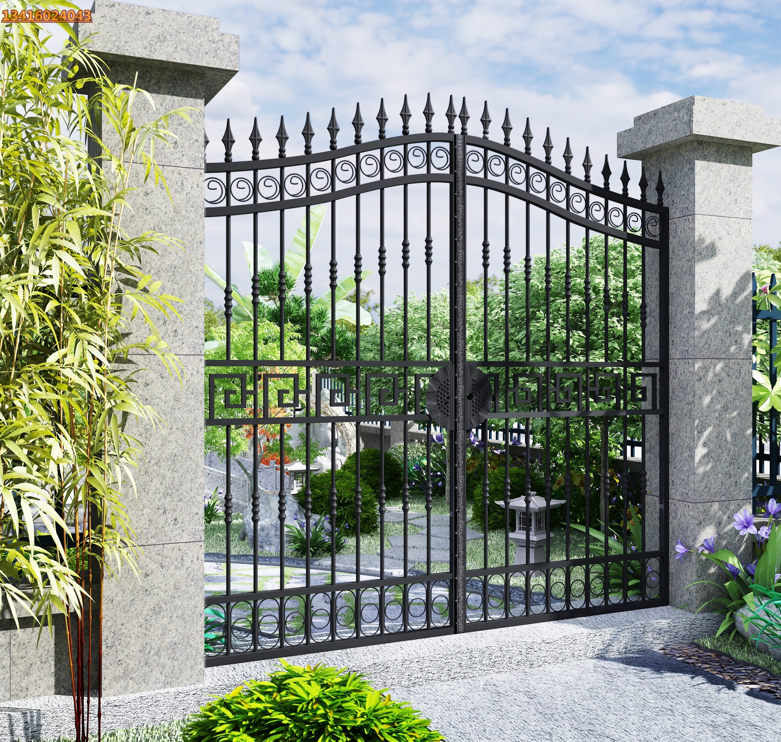 大门家用乡村庭院