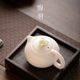 粉色羊脂玉瓷茶壶女士专用茶壶功夫茶具茶壶喝茶壶陶瓷茶壶小茶壶