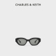 CHARLES&KEITH24春夏新款CK3-91280550欧美小框复古猫眼太阳眼镜