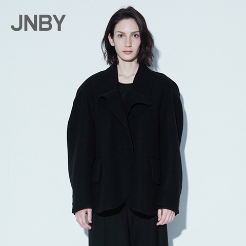 【商场同款】JNBY/江南布衣2017冬上新趣味立体毛呢外套5H0240170