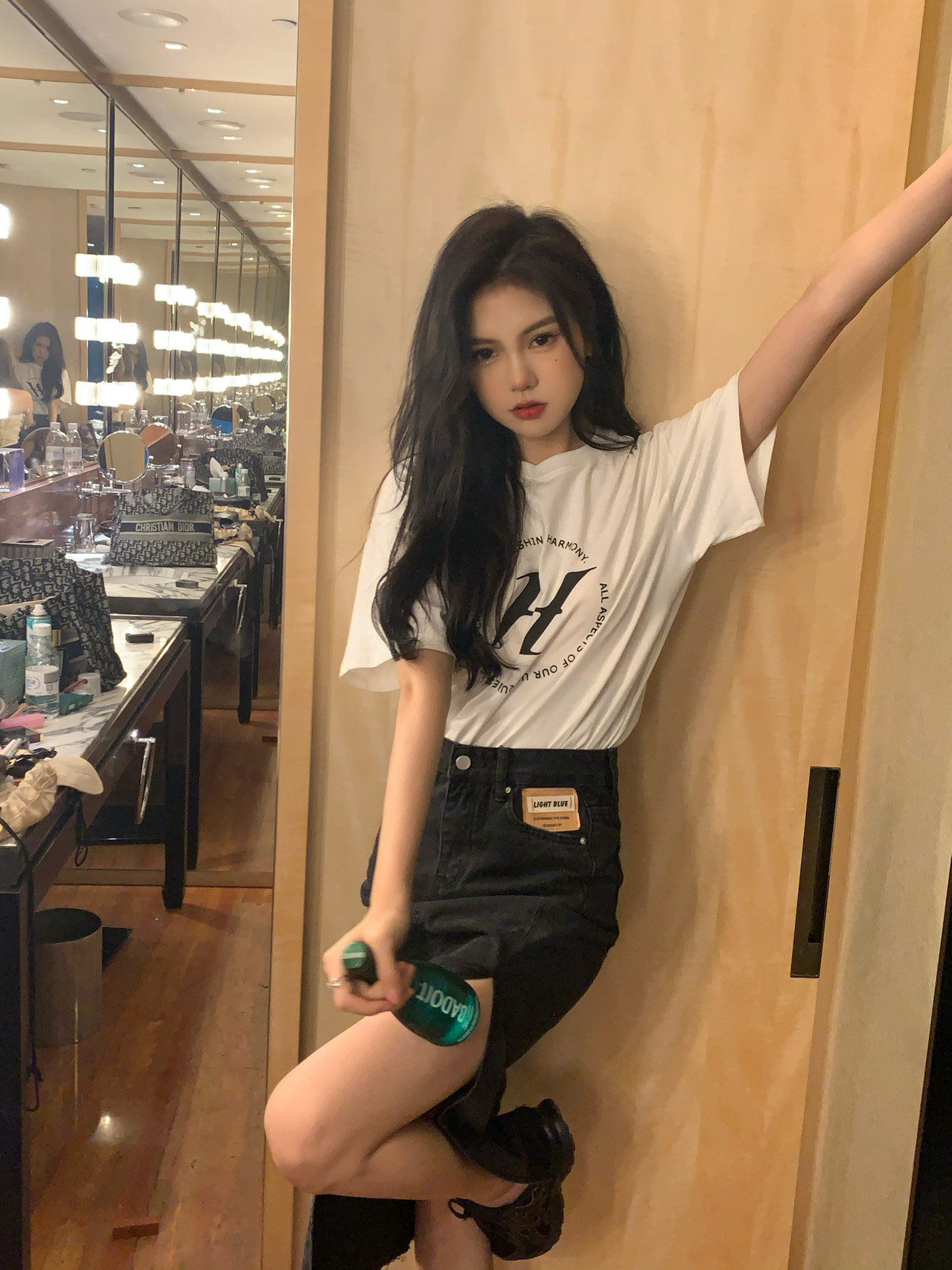 夏季港味复古盐系辣妹穿搭可盐可甜洋气炸街时尚套装