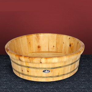 家用洗浴洗澡木桶洗衣木盆婴儿澡盆宝宝泡澡桶沐浴桶儿童澡盆 香