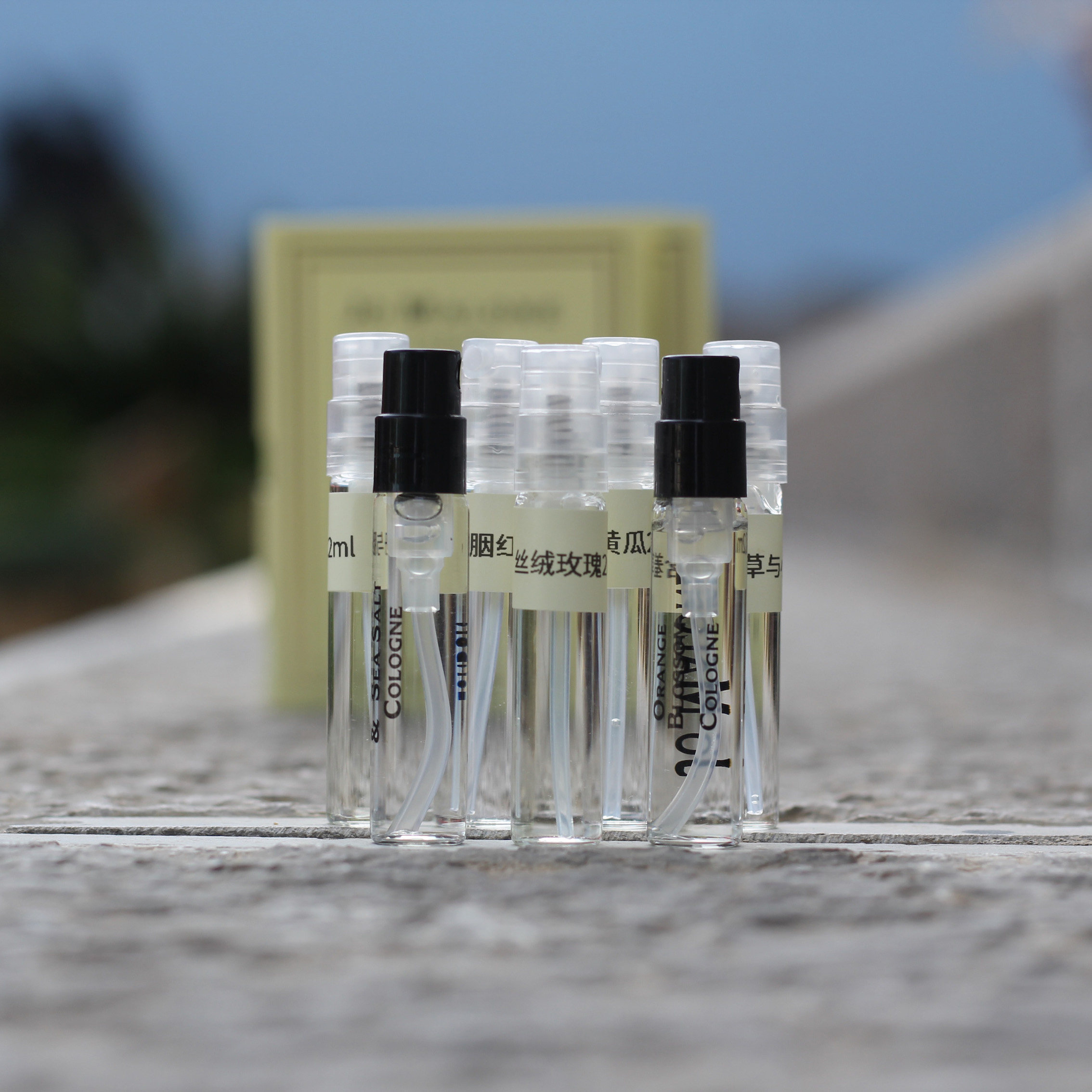 鼠尾草与海盐 橙花 伯爵茶黄瓜 丝绒玫瑰 牡丹与胭红分装香水小样