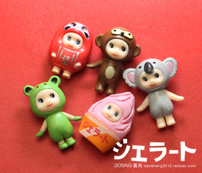 外贸散货 迷你版小号 日本福娃娃 卡通bb宝宝青蛙 人偶公仔模型